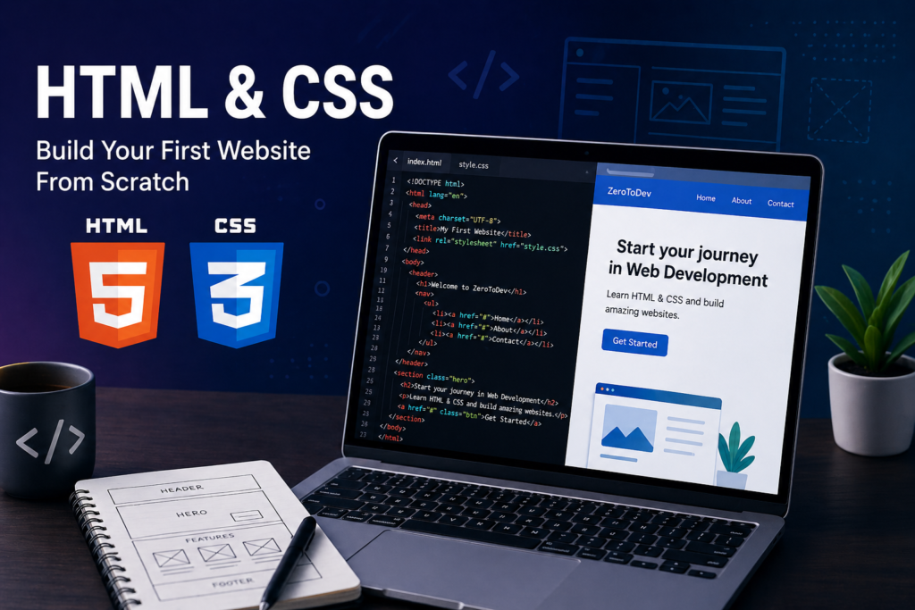 HTML & CSS for Beginners: Build Your First Website from Scratch