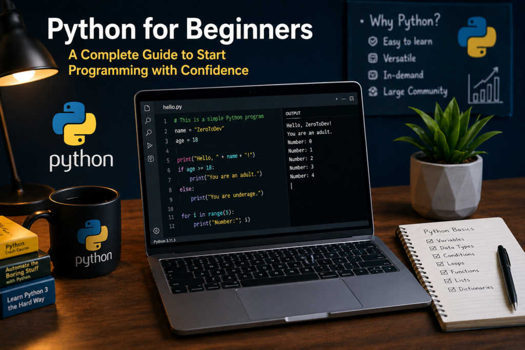 Python for Beginners: A Complete Guide to Start Programming with Confidence
